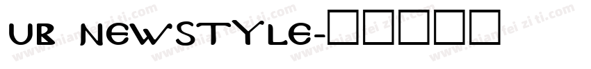 UB Newstyle字体转换